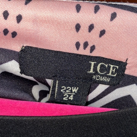 Women's Pink and Black Patterned Skirt Set - Picture 3 of 4